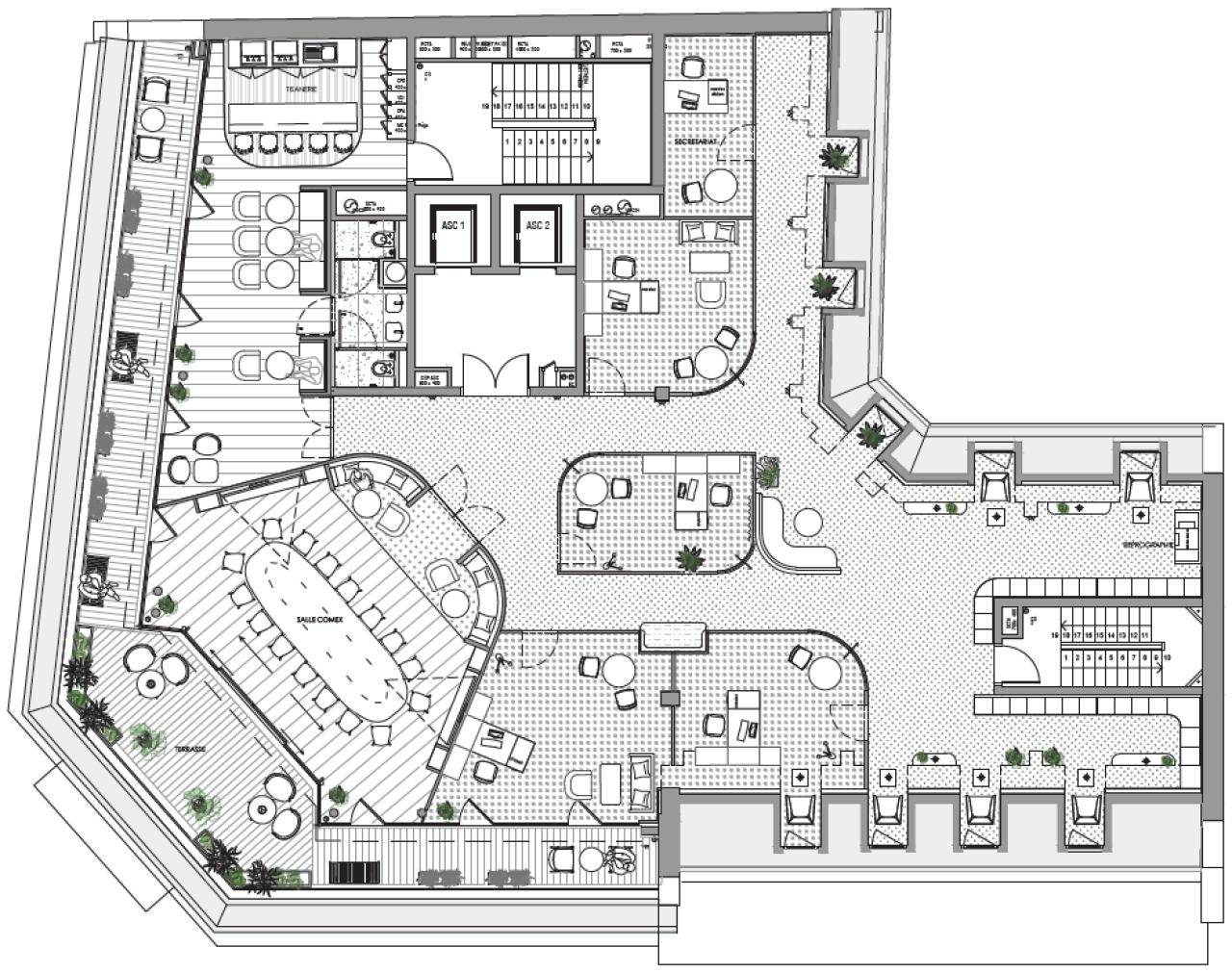 Bureau Paris 3633m² Location bureau Paris OLBUR2314520 17
